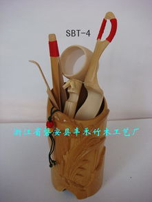 竹韵清雅 磐安县丰禾竹木工艺厂竹制套装茶具赏析